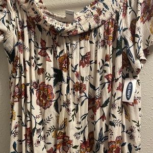 Floral print  off shoulder top